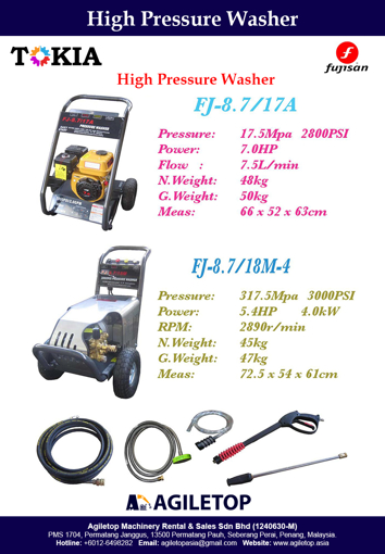 High Pressure Washer - Fujisan FJ17A & 18M