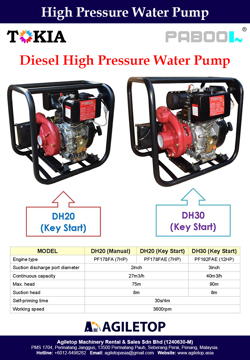 High Pressure Water Pump - Pabool DH20 & DH30