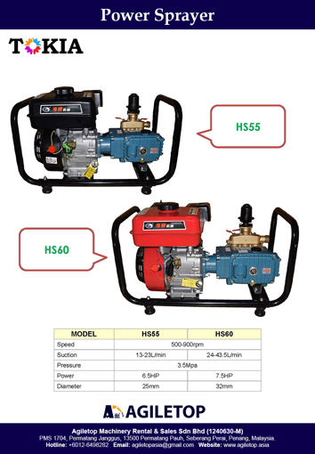 Power Sprayer - Haishun HS55 & HS60