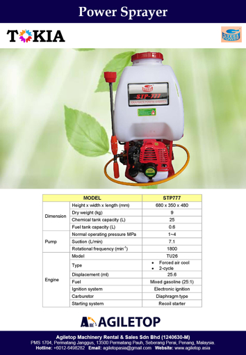 Power Sprayer - Steel Power STP777