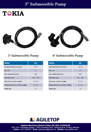 Submersible Pump - JP3 & JP4