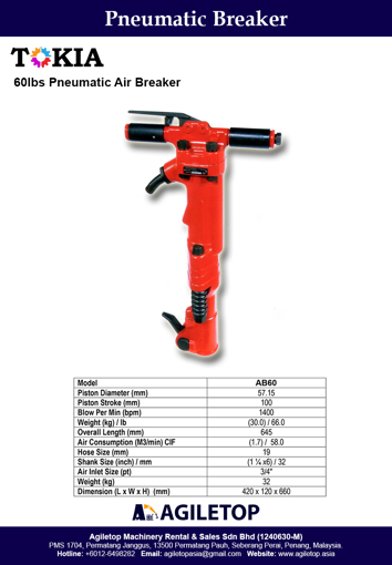 Pneumatic Breaker - AB60