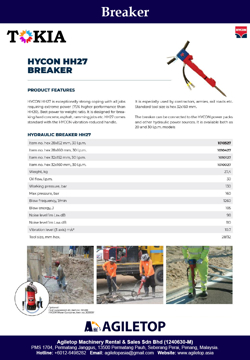 Hydraulic Breaker - Hycon HH27