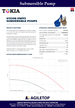 Hydraulic Submersible Pump - Hycon HWP3