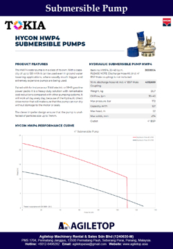 Hydraulic Submersible Pump - Hycon HWP4