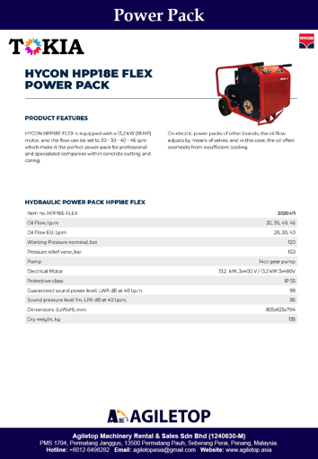 Power Pack - Hycon HPP18E Flex