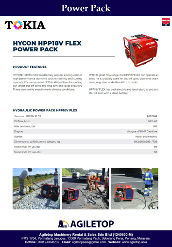 Power Pack - Hycon HPP18V Flex