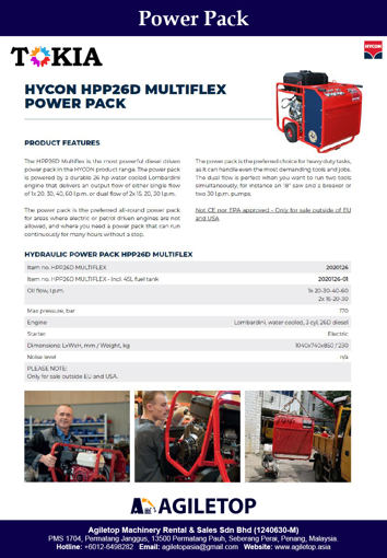 Power Pack - Hycon HPP26D Multi Flex